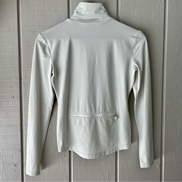 PRADA Red Tab Nylon Turtleneck with Zipper Pocket in White Size S - Picture 4 of 8